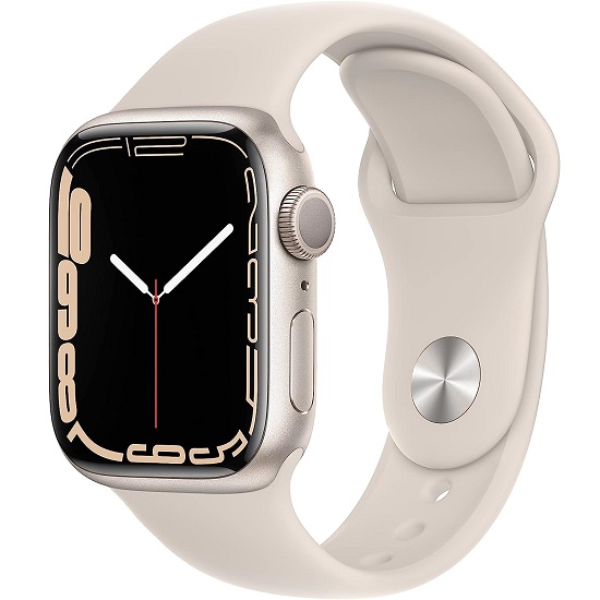 buy Smart Watch Apple Apple Watch Series 7 41mm GPS + Cellular - Starlight - click for details